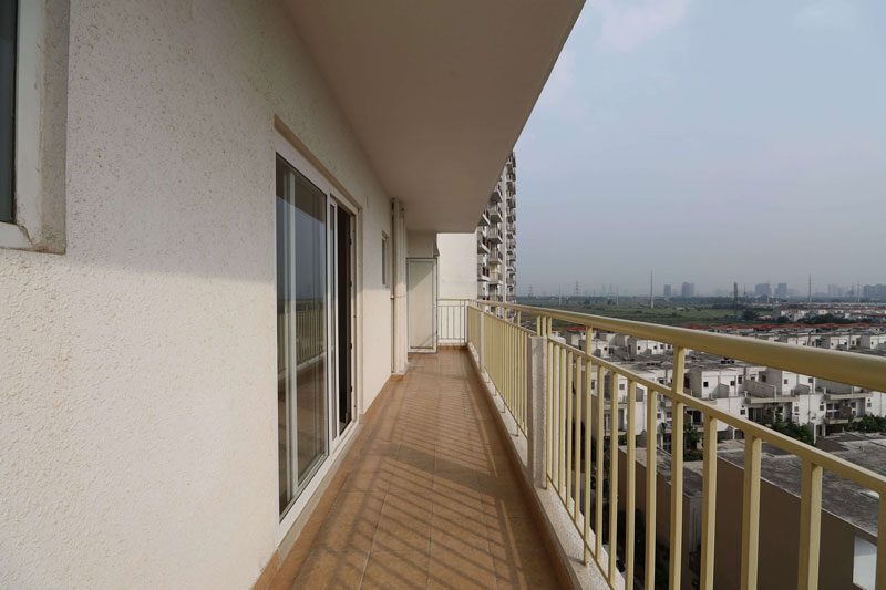 Balcony View Paramount Golf Foreste Greater Noida